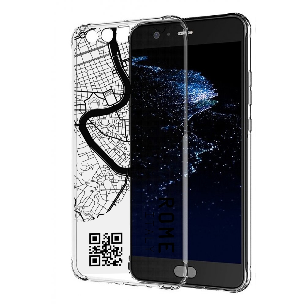 

Чехол бампер MyPads схема-рим для Huawei P10 Plus противоударный, Прозрачный, Tocco