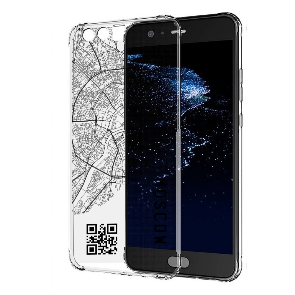

Чехол бампер MyPads схема-москва для Huawei P10 Plus противоударный, Прозрачный, Tocco