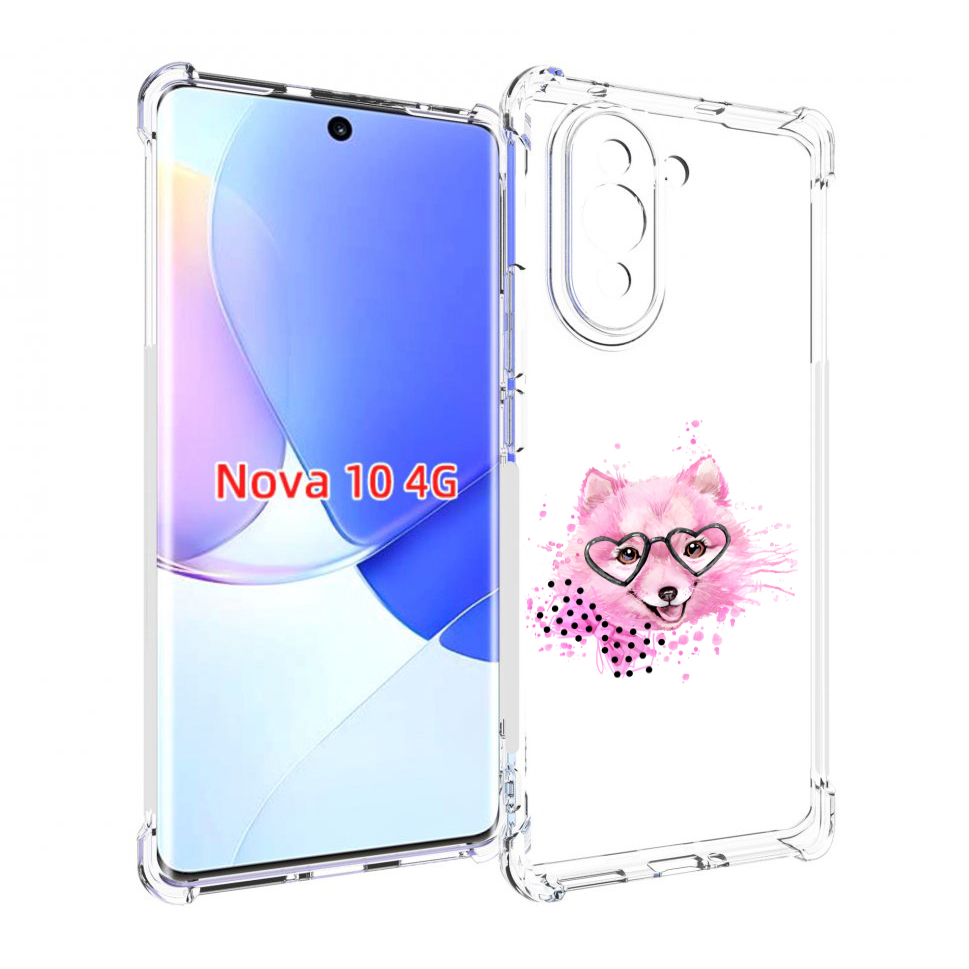 

Чехол MyPads розовый волченок для Huawei Nova 10, Прозрачный, Tocco