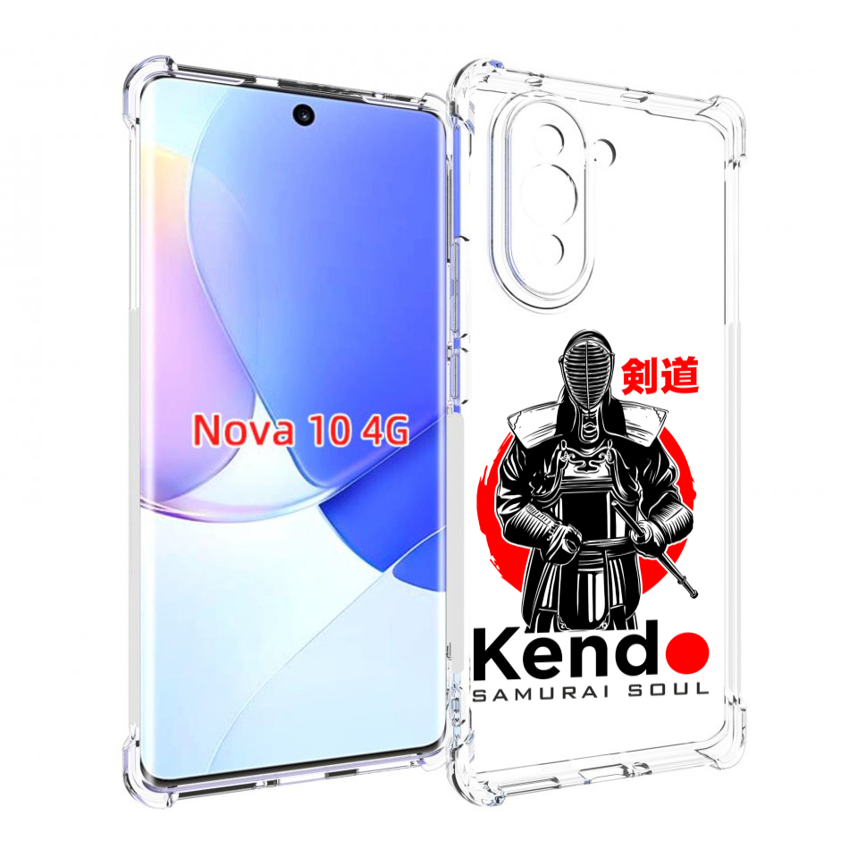

Чехол MyPads рисованый самурай для Huawei Nova 10, Прозрачный, Tocco