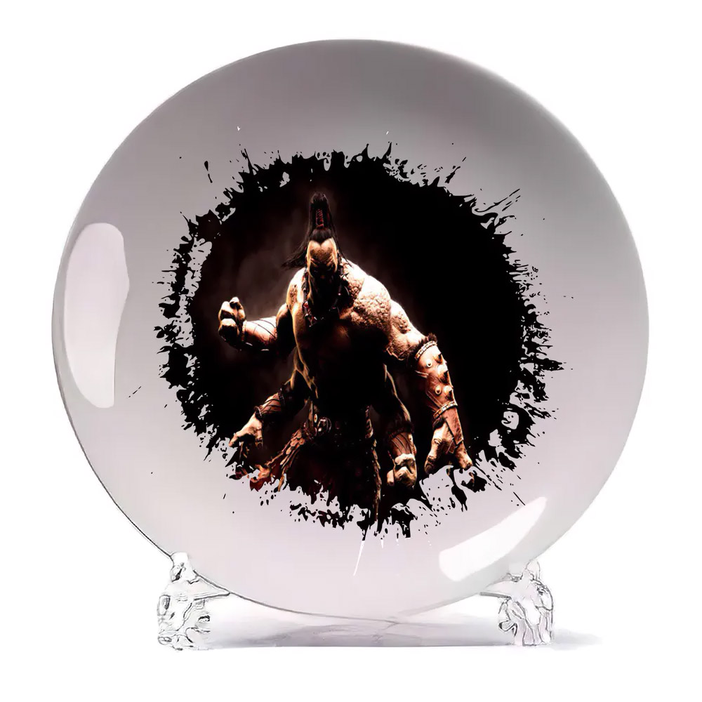 

Тарелка CoolPodarok Mortal Kombat MK Мортал комбат Горо(4 руки)