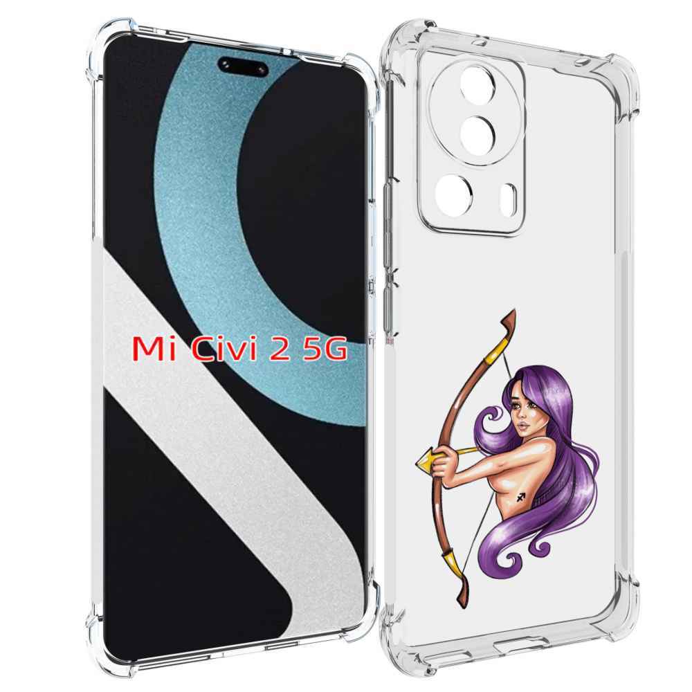 

Чехол MyPads Девушка-Стрелец женский для Xiaomi Civi 2, Прозрачный, Tocco