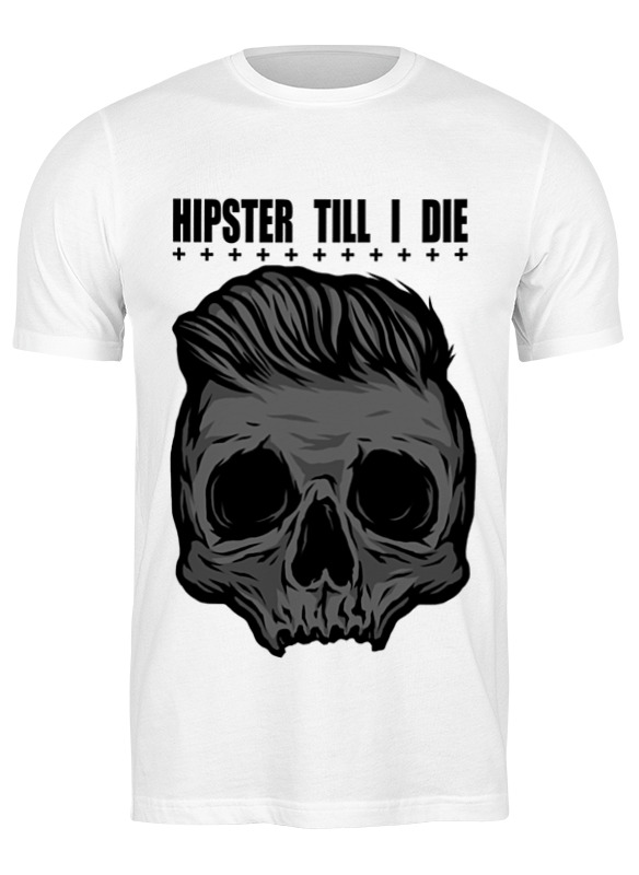 

Футболка мужская Printio Hipster till i die 1001311 белая S, Белый, Hipster till i die 1001311