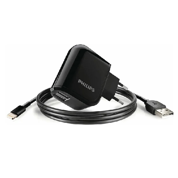 

Сетевое зарядное устройство Philips DLP 2207 отсутствует 2xUSB 2,1 А черный, DLP 2207