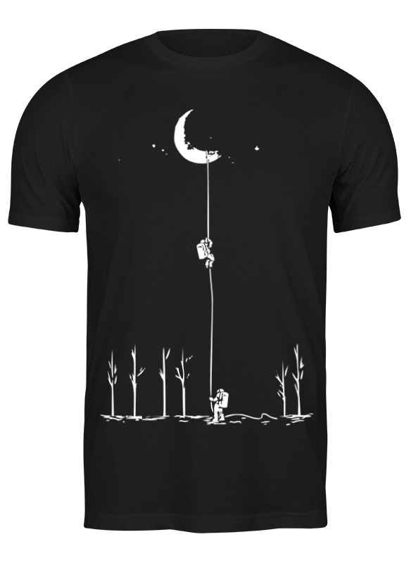 

Футболка мужская Printio Достать до луны 0984537 черная S, Черный, Достать до луны 0984537