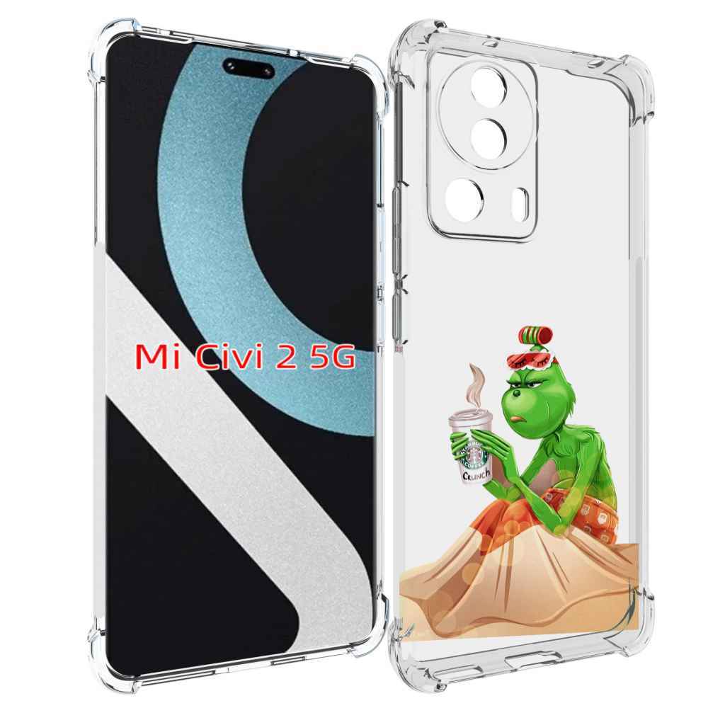 

Чехол MyPads Гринч-в-платье для Xiaomi Civi 2, Прозрачный, Tocco