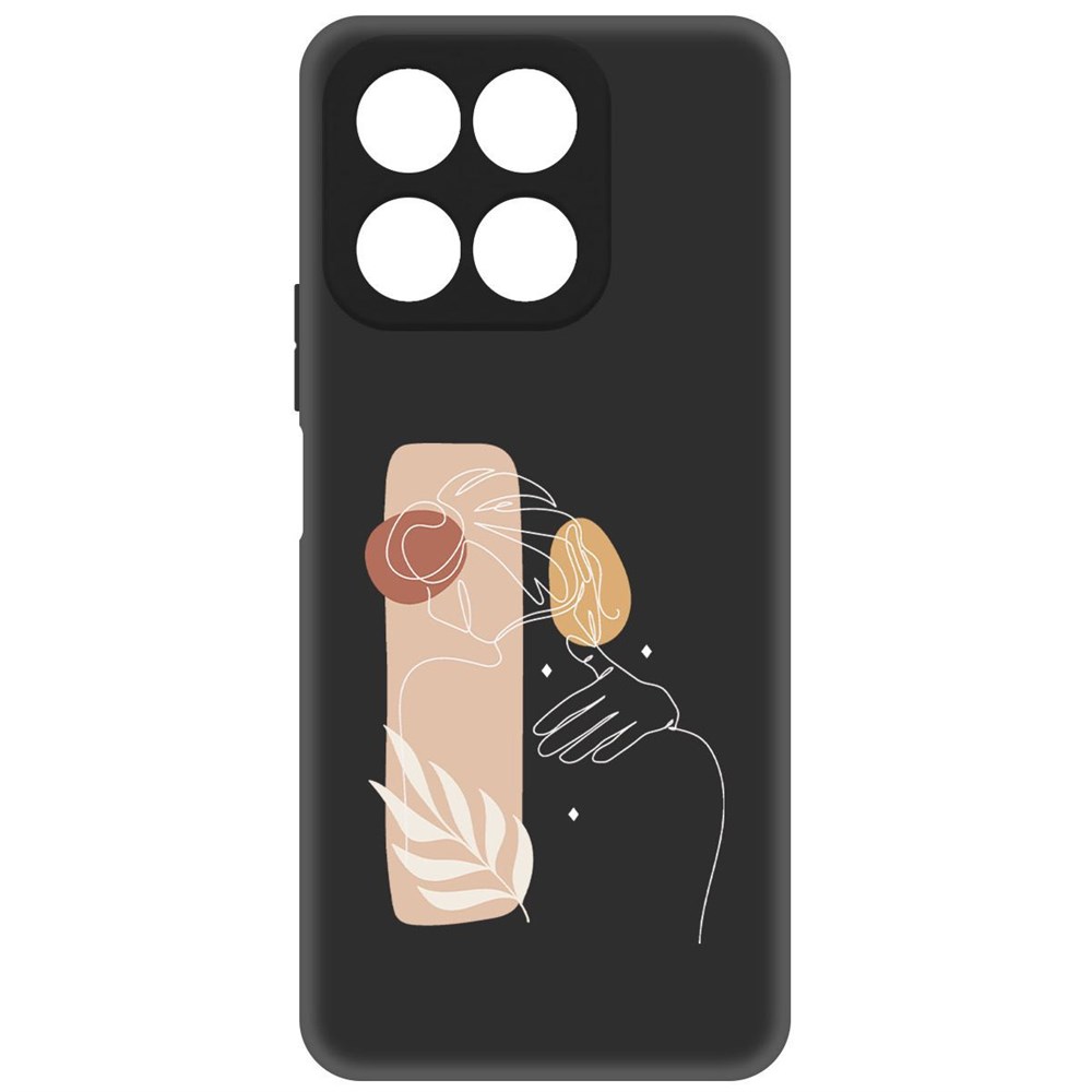 

Чехол-накладка Софт Нежность для Honor X8a, Черный