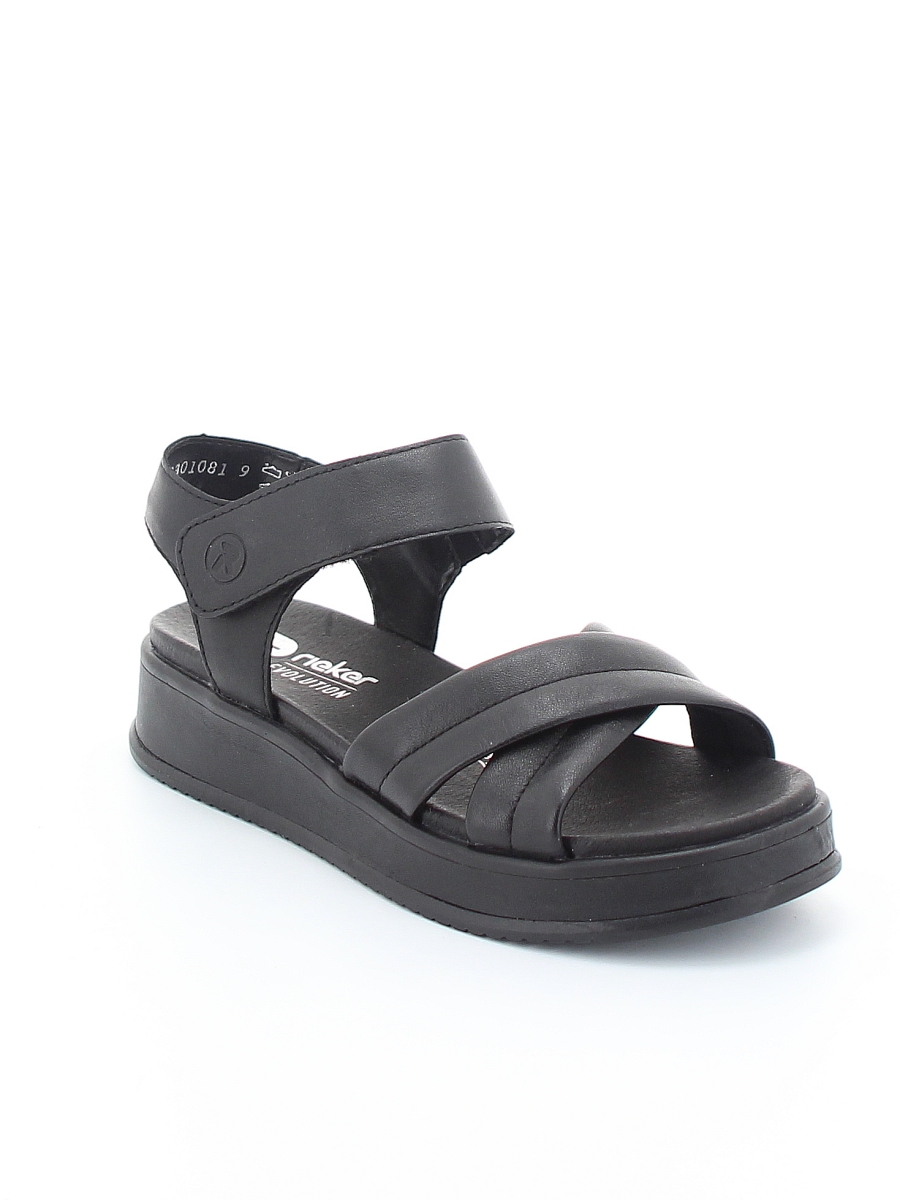 

Сандалии женские Rieker W0801 черные 7 UK, W0801