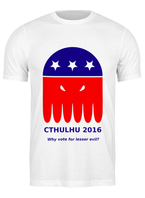 

Футболка мужская Printio Cthulhu'2016 0939729 белая S, Белый, Cthulhu'2016 0939729