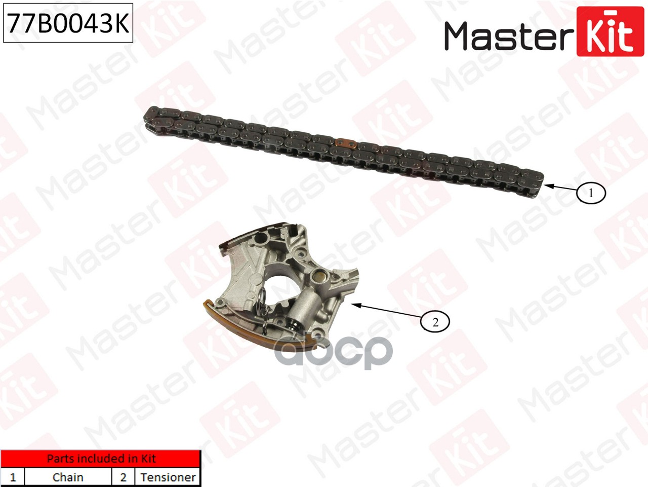 

Комплект Цепи Грм (Без Звездочек) MasterKit арт. 77B0043K