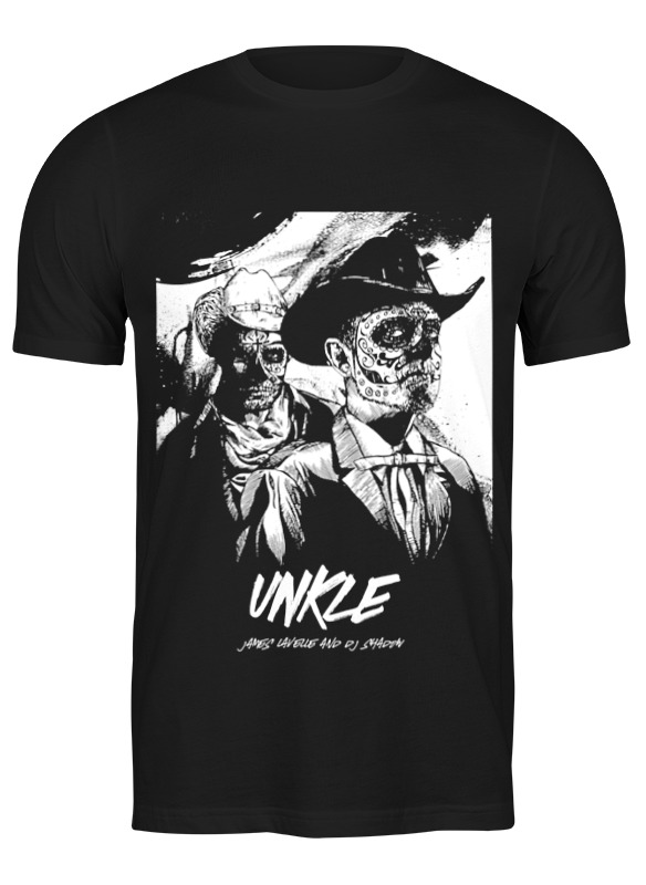 

Футболка мужская Printio Unkle / james lavelle & dj shadow 0928143 черная S, Черный, Unkle / james lavelle & dj shadow 0928143