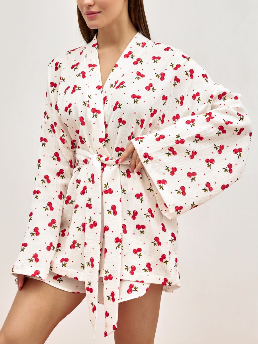 Комплект домашний женский Mimi Pajamas Brand 10002 белый 50-52 RU