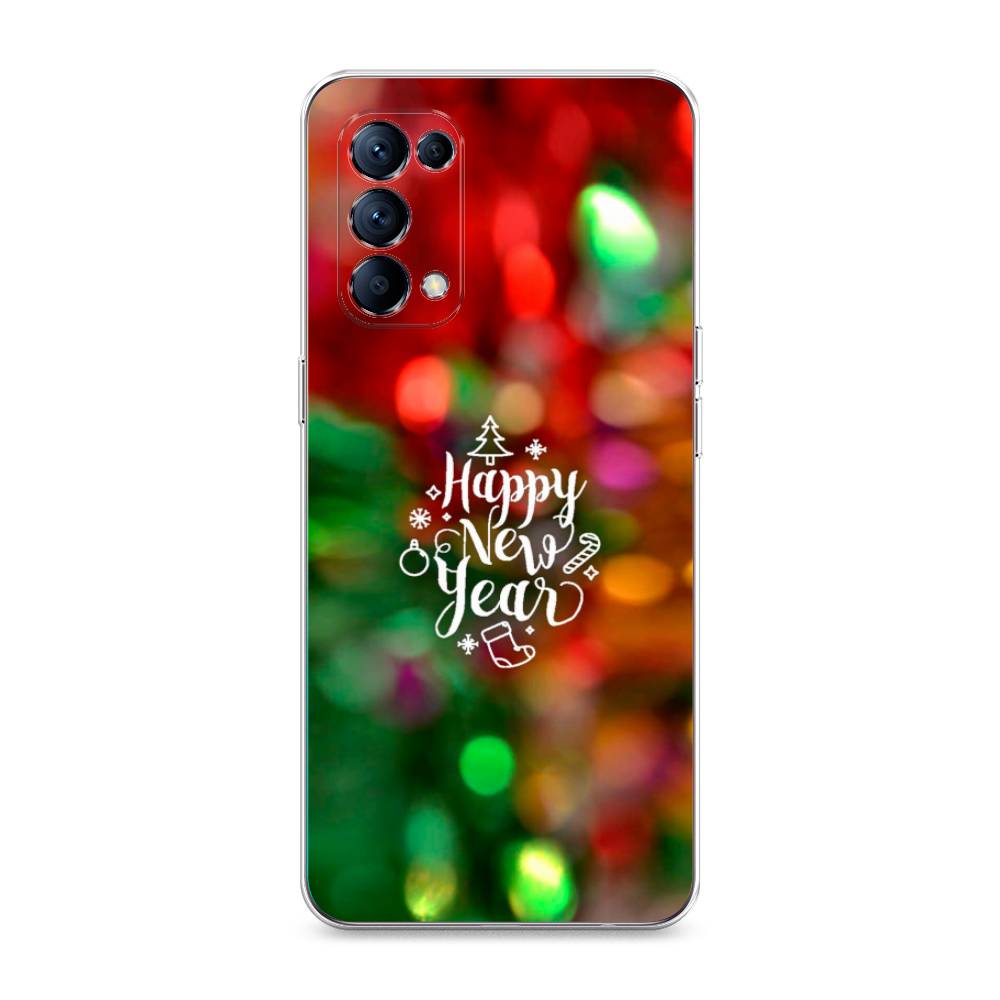 

Чехол для Oppo Reno 5 "Новый Год на елке", Зеленый;красный;желтый, 255250-5