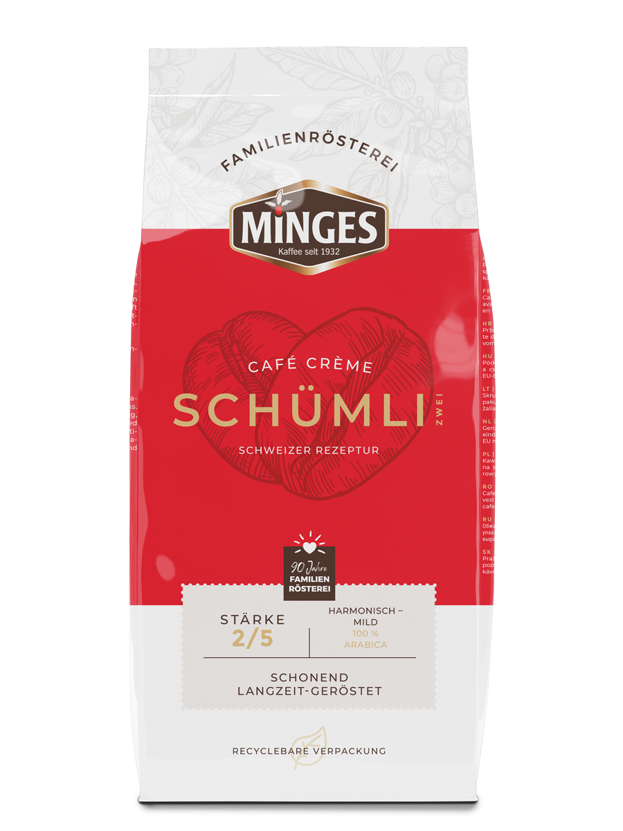 Кофе в зернах Minges cafe creme schumli 2