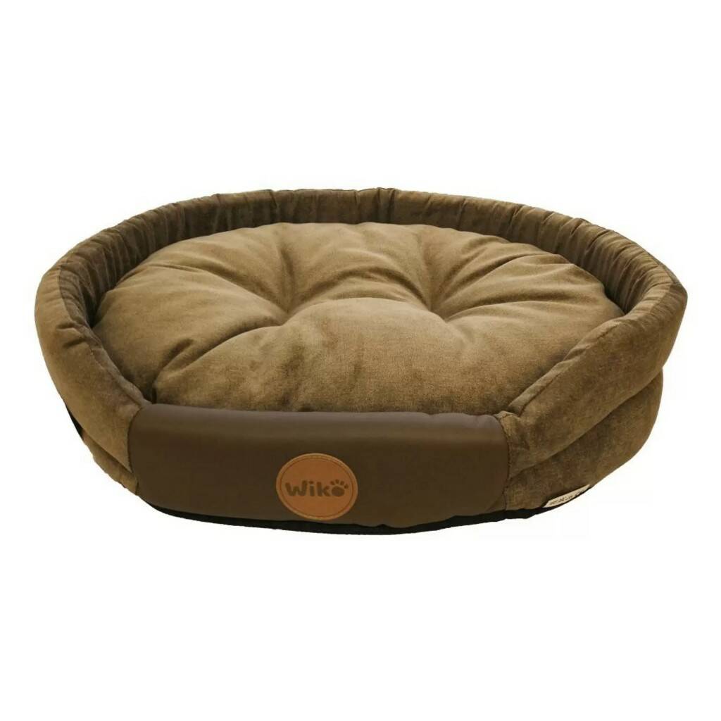 Лежанка для животных Wiko с подушкой, коричневая, 65х54 см