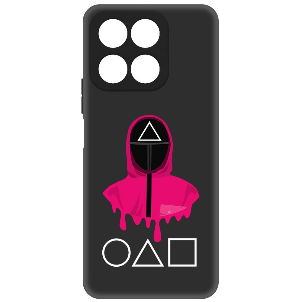 

Чехол-накладка Софт Игра в кальмара-Солдат для Honor X8a, Черный