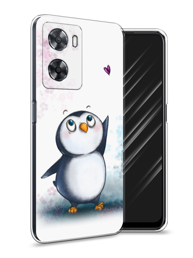 

Чехол Awog на Oppo A77s 4G "Пингвин и сердечко", Белый, 2511950-1