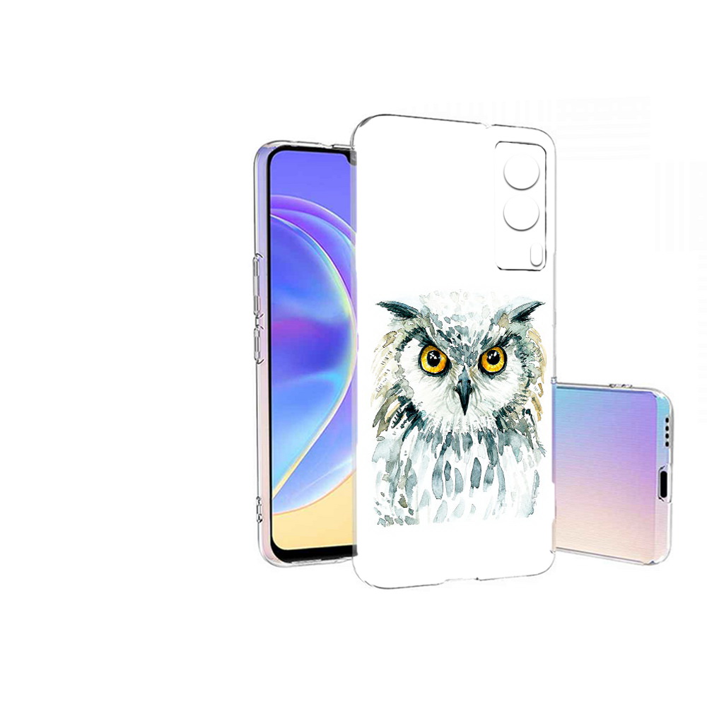 

Чехол MyPads Tocco для Vivo V21E Серьезная сова (PT161736.380.156), Прозрачный, Tocco