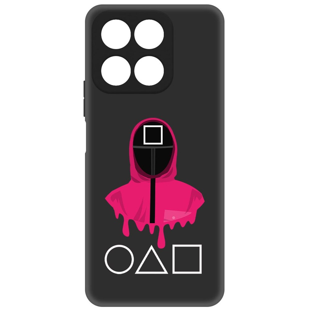 

Чехол-накладка Софт Игра в кальмара-Начальник для Honor X8a, Черный