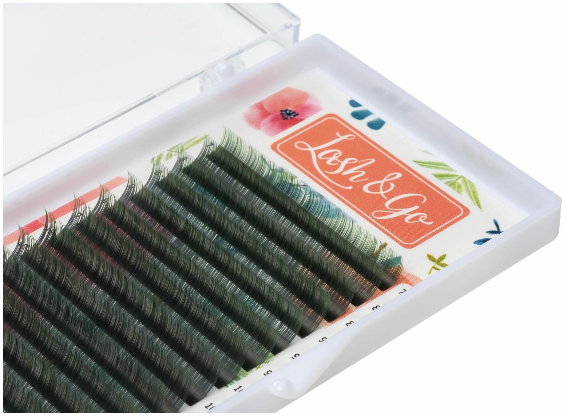 

Ресницы на ленте Lash&Go Омбре зеленые мини, 0,10/C/7-12 mm 6 линий, Зеленый, LL624419
