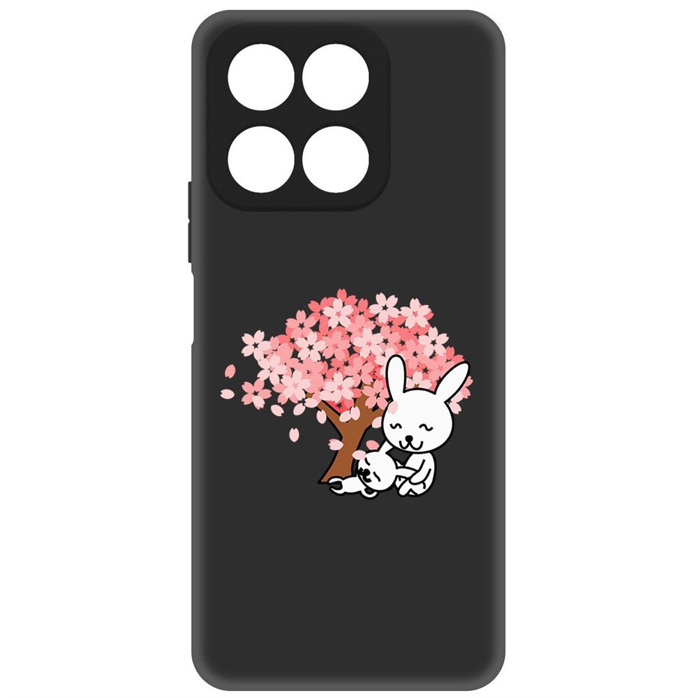 

Чехол-накладка Софт Кролики для Honor X8a, Черный