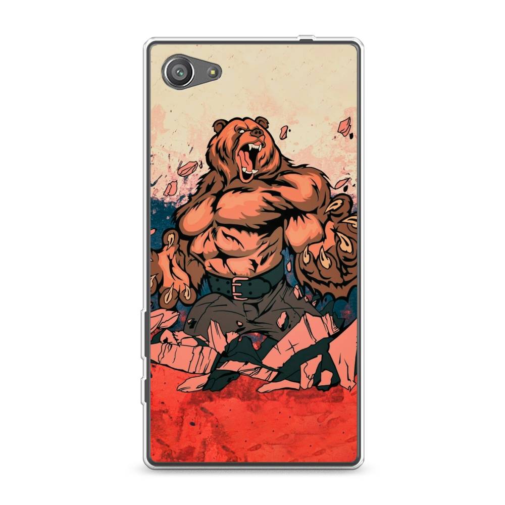 

Чехол Awog на Sony Xperia Z5 compact "Медведь с флагом РФ", Разноцветный, 52250-2