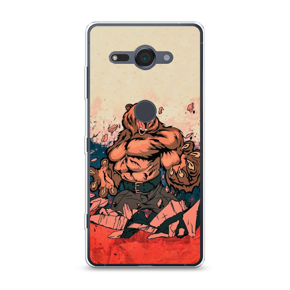 

Чехол Awog на Sony Xperia XZ2 Compact "Медведь с флагом РФ", Разноцветный, 52950-2