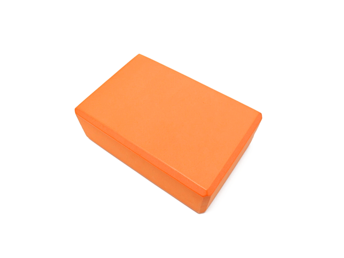 Блок (кирпич) для йоги EVA, 230х150х75 мм, оранжевый