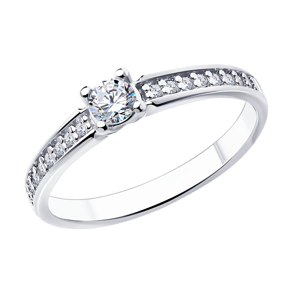 Кольцо из серебра р. 17 Diamant 94-110-01573-1 фианит