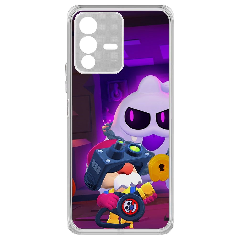 

Чехол-накладка Brawl Stars-Охотник за Скуиками Гэйл для Vivo V23, Прозрачный