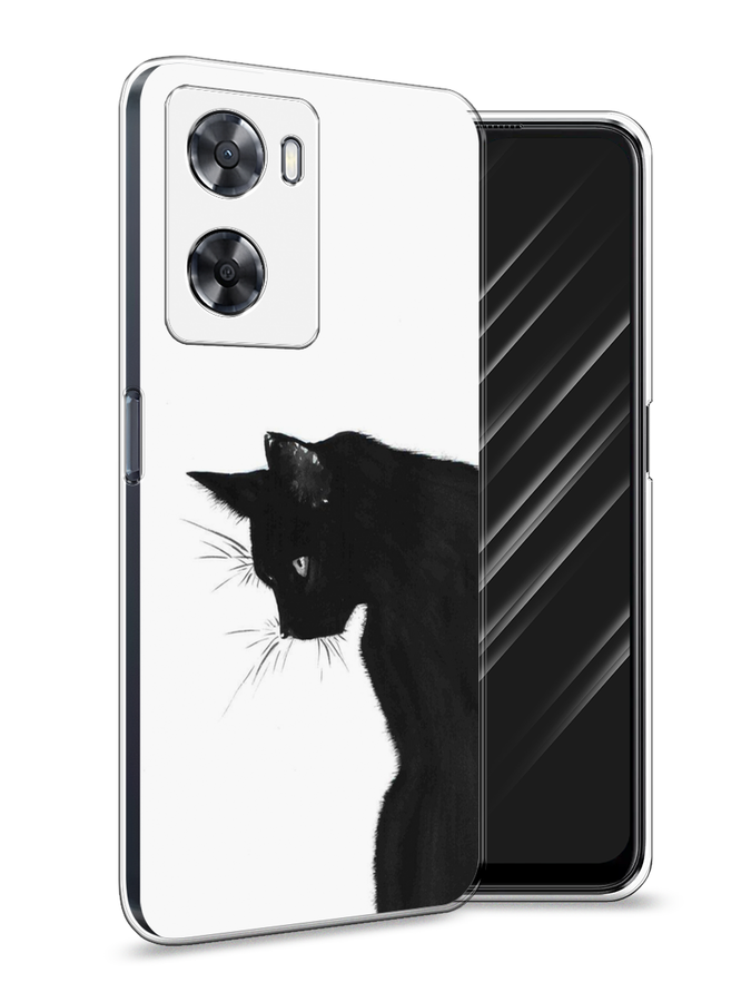 

Чехол Awog на Oppo A77s 4G "Black cat", Черный;белый, 2511950-1