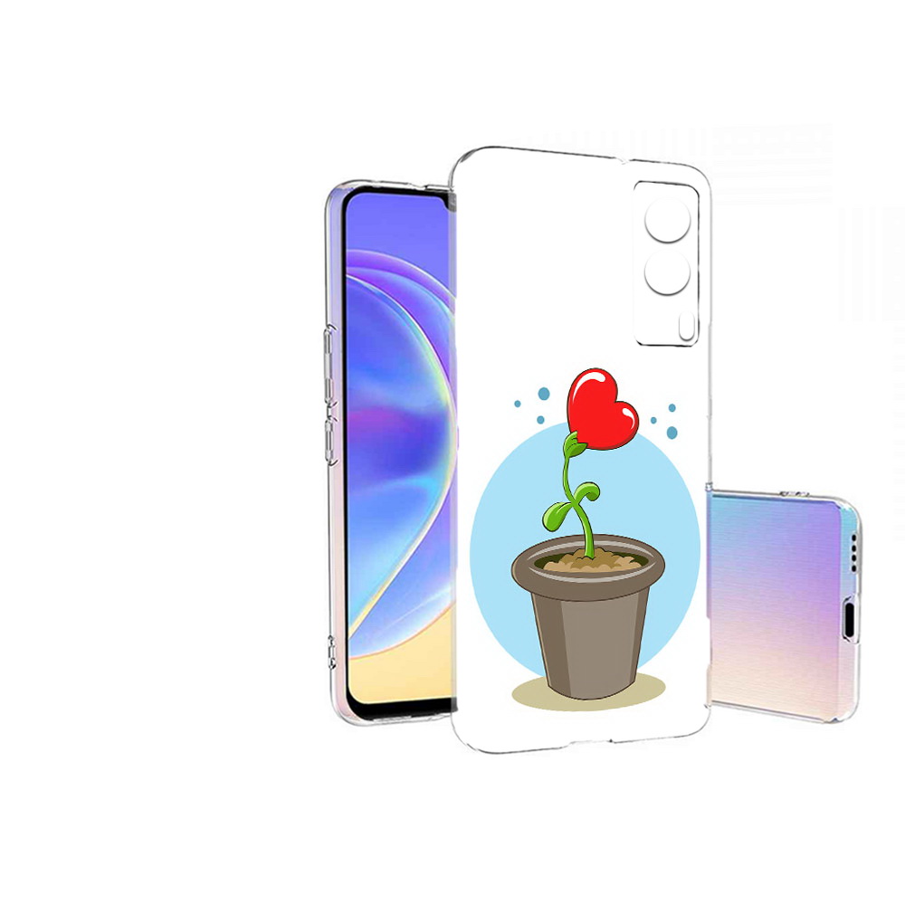 

Чехол MyPads Tocco для Vivo V21E Растение любви 14 февраля (PT161736.380.145), Прозрачный, Tocco