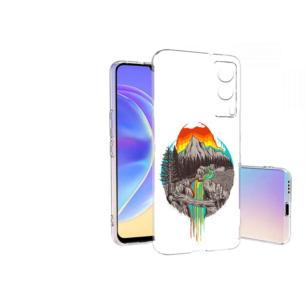 

Чехол MyPads Tocco для Vivo V21E Радужный водопад (PT161736.380.144), Прозрачный, Tocco