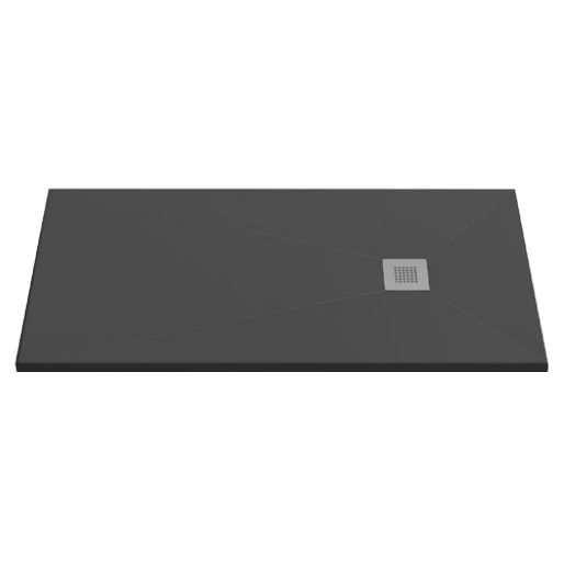 Поддон литьевой  GOOD DOOR BAS Essentia 1600x900 черный (прямоугольный) без слива