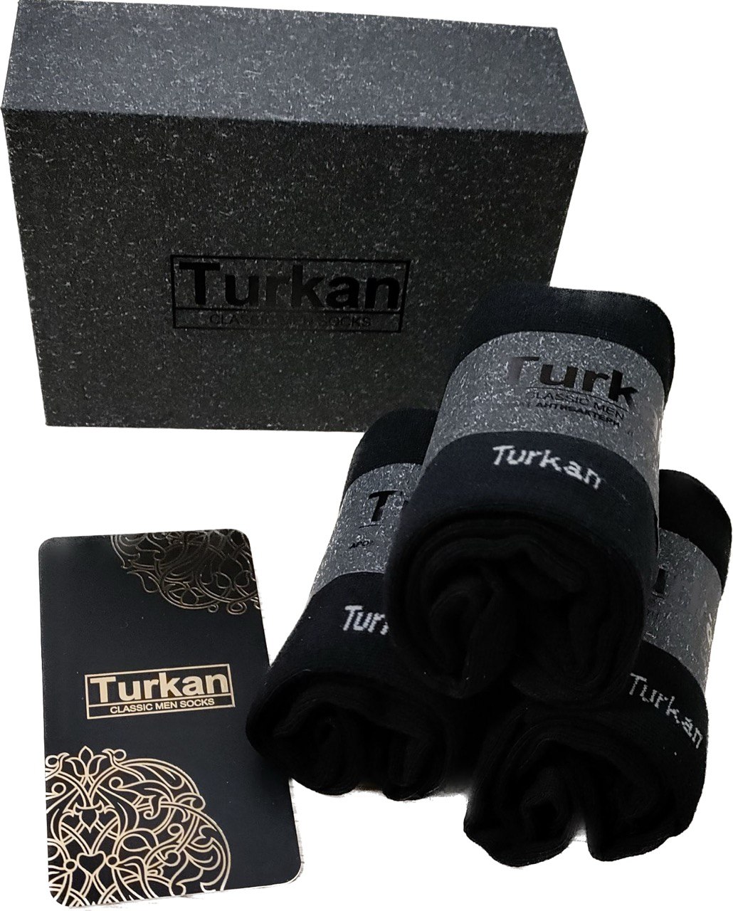 

Комплект носков мужских Turkan Турканкорпармуж1212 черных 41-47, Турканкорпармуж1212