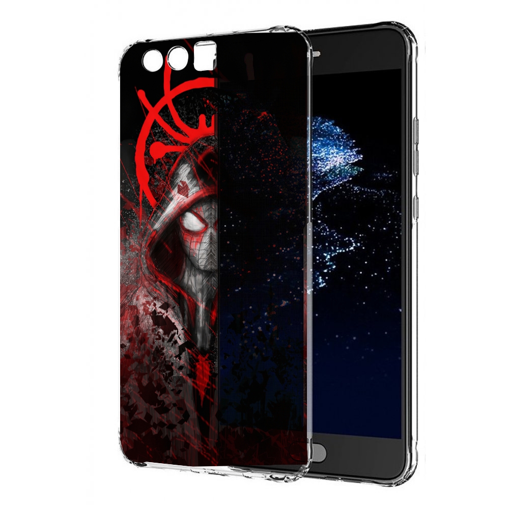 

Чехол бампер MyPads страшный человек паук мужской для Huawei P10, Прозрачный, Tocco