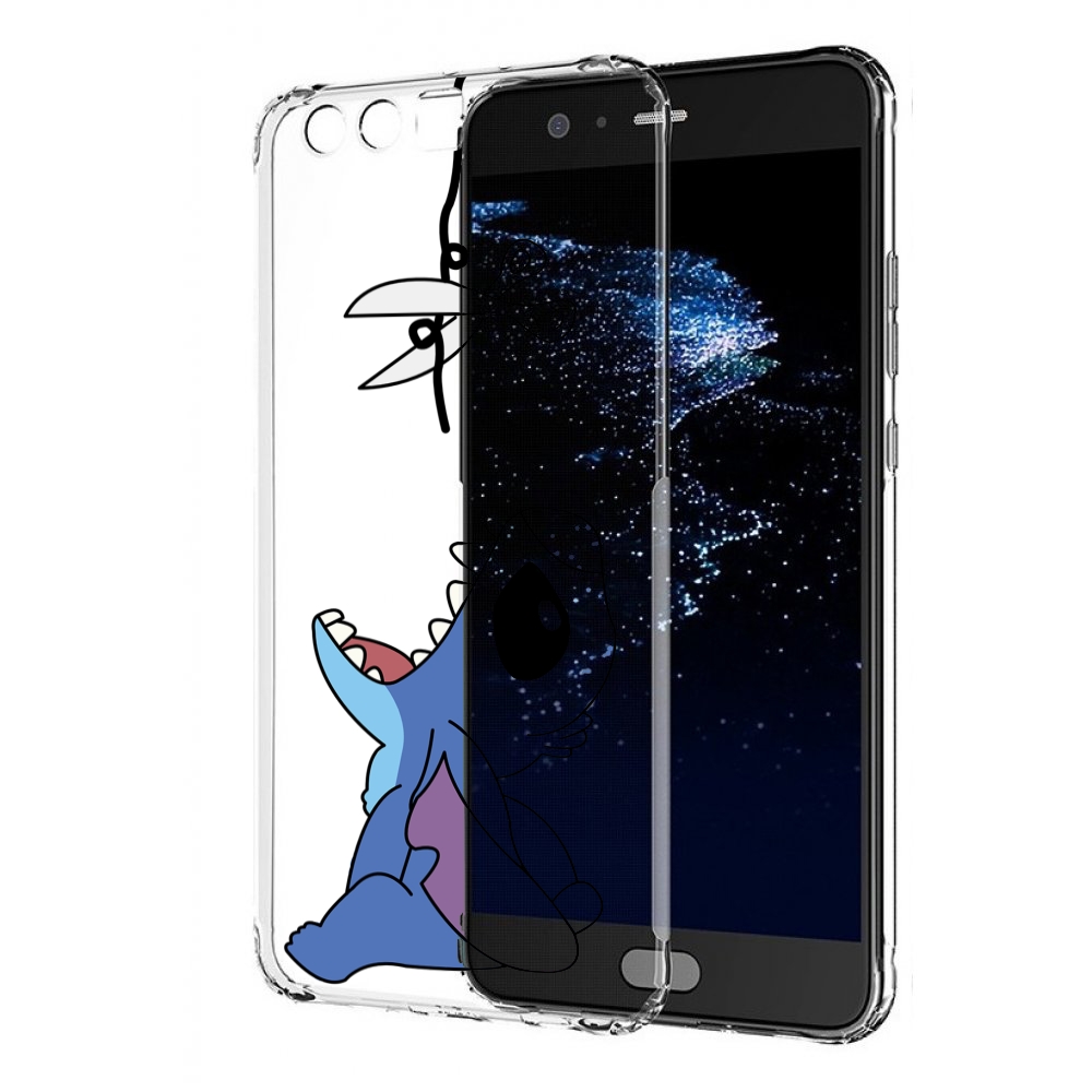 

Чехол бампер MyPads стич-с-ножницами для Huawei P10 Plus противо, Прозрачный, Tocco