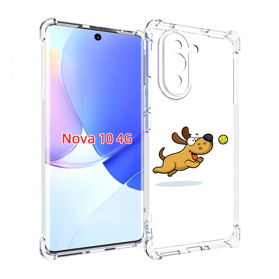 

Чехол MyPads пёсик для Huawei Nova 10, Прозрачный, Tocco