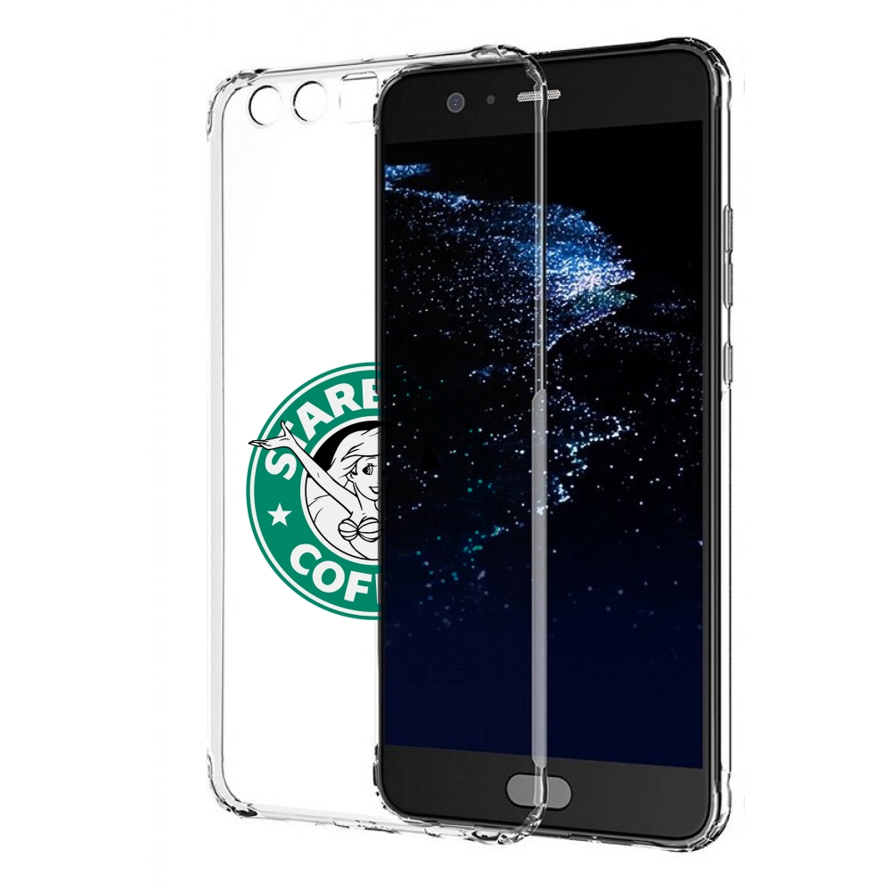 

Чехол бампер MyPads старбакс-кофее для Huawei P10 Plus противоуд, Прозрачный, Tocco