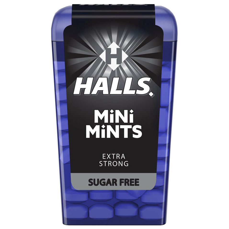 Леденцы Halls Mini Mints Extra Strong без сахара 12,5 г