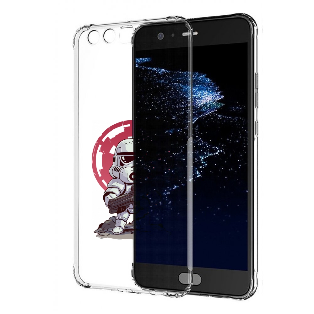 Чехол бампер MyPads солдат-из-старварс для Huawei P10 Plus проти