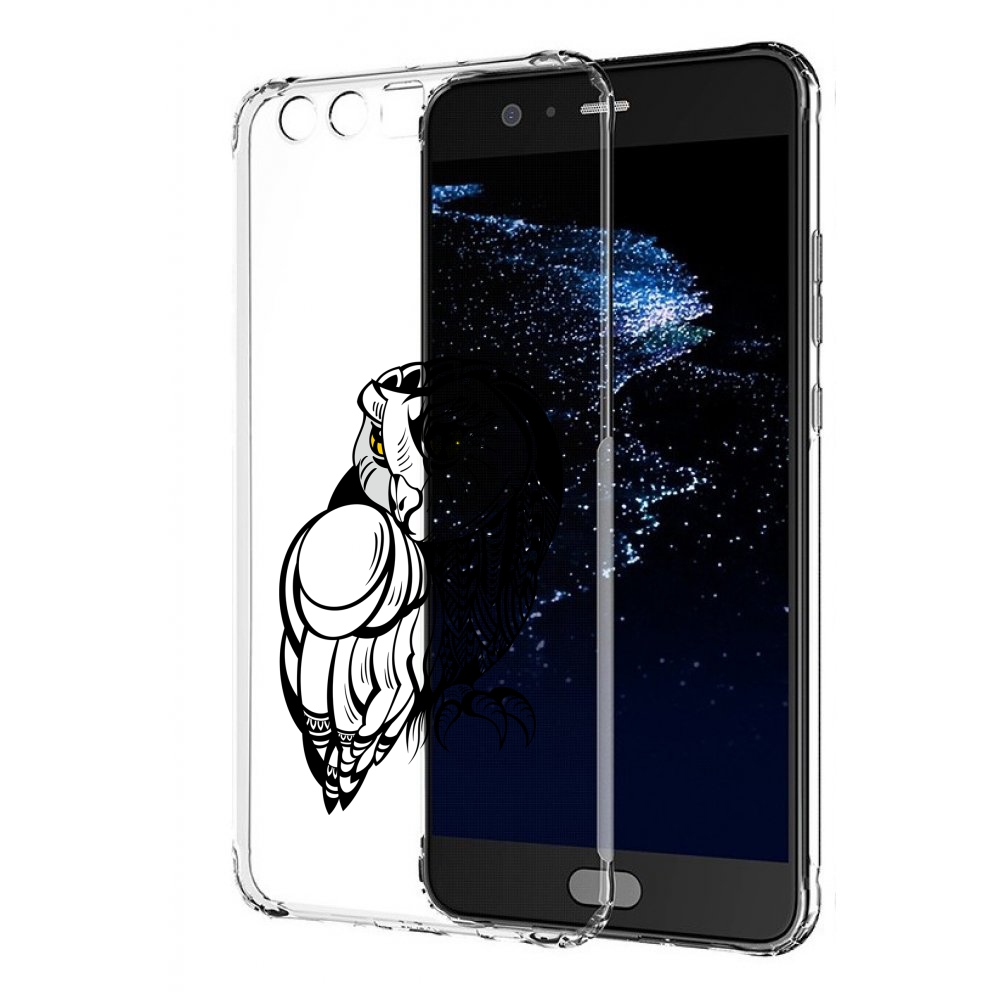 

Чехол бампер MyPads сова-красотка для Huawei P10 Plus противоуда, Прозрачный, Tocco