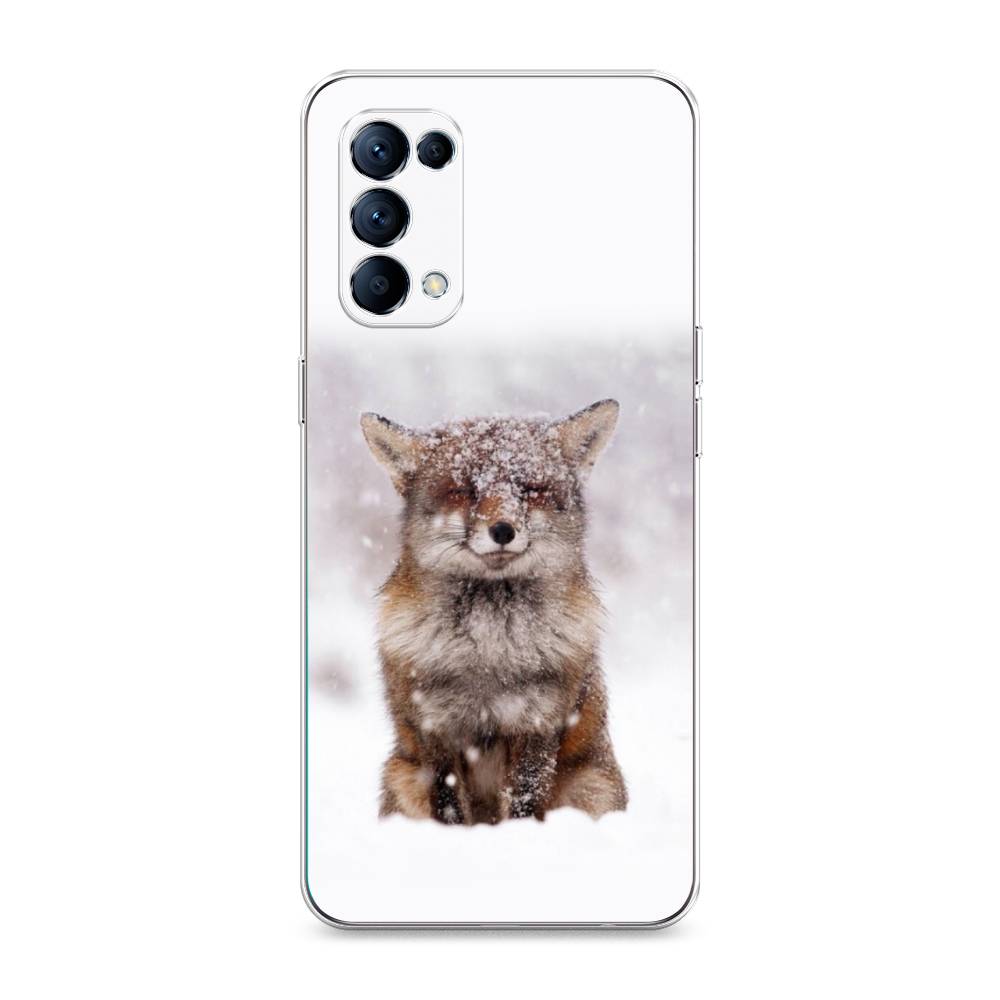 

Чехол для Oppo Reno 5 "Зимняя лиса", Белый;серый;коричневый, 255250-1