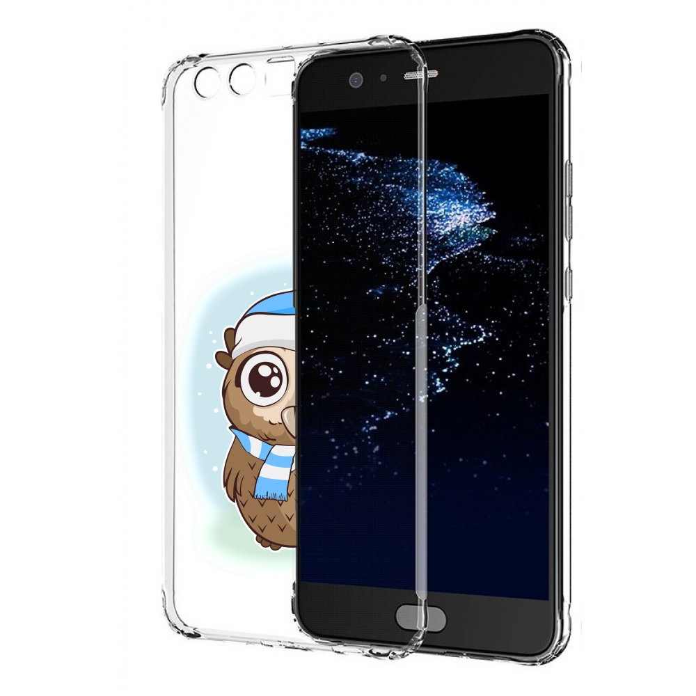 

Чехол бампер MyPads сова-в-шарфике-и-шапке для Huawei P10 Plus п, Прозрачный, Tocco