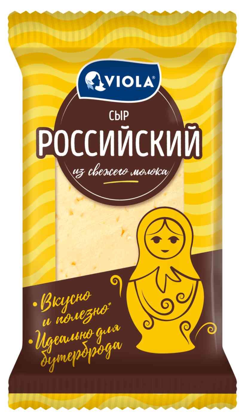 

Сыр полутвердый Viola Российский 50% 180 г