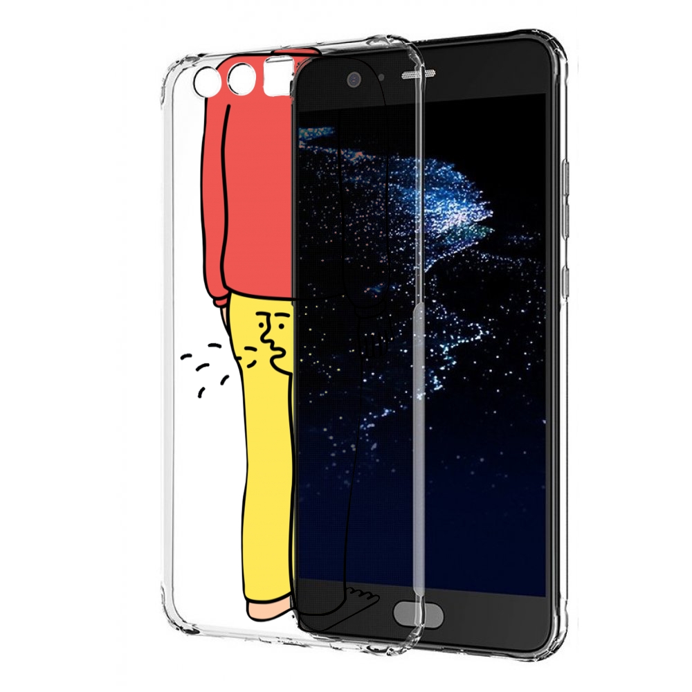 

Чехол бампер MyPads смешной-мужчина для Huawei P10 Plus противоу, Прозрачный, Tocco