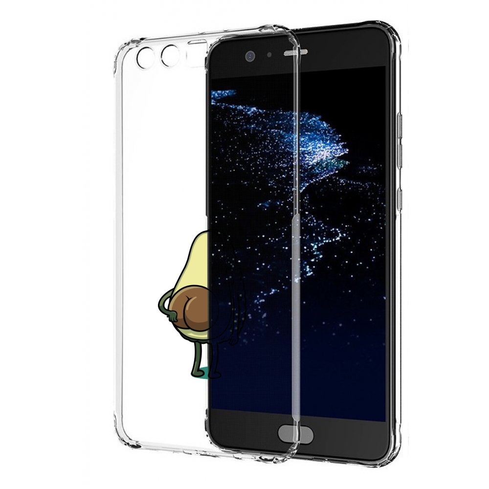 

Чехол бампер MyPads смешной авокадо сзади для Huawei P10 Plus пр, Прозрачный, Tocco
