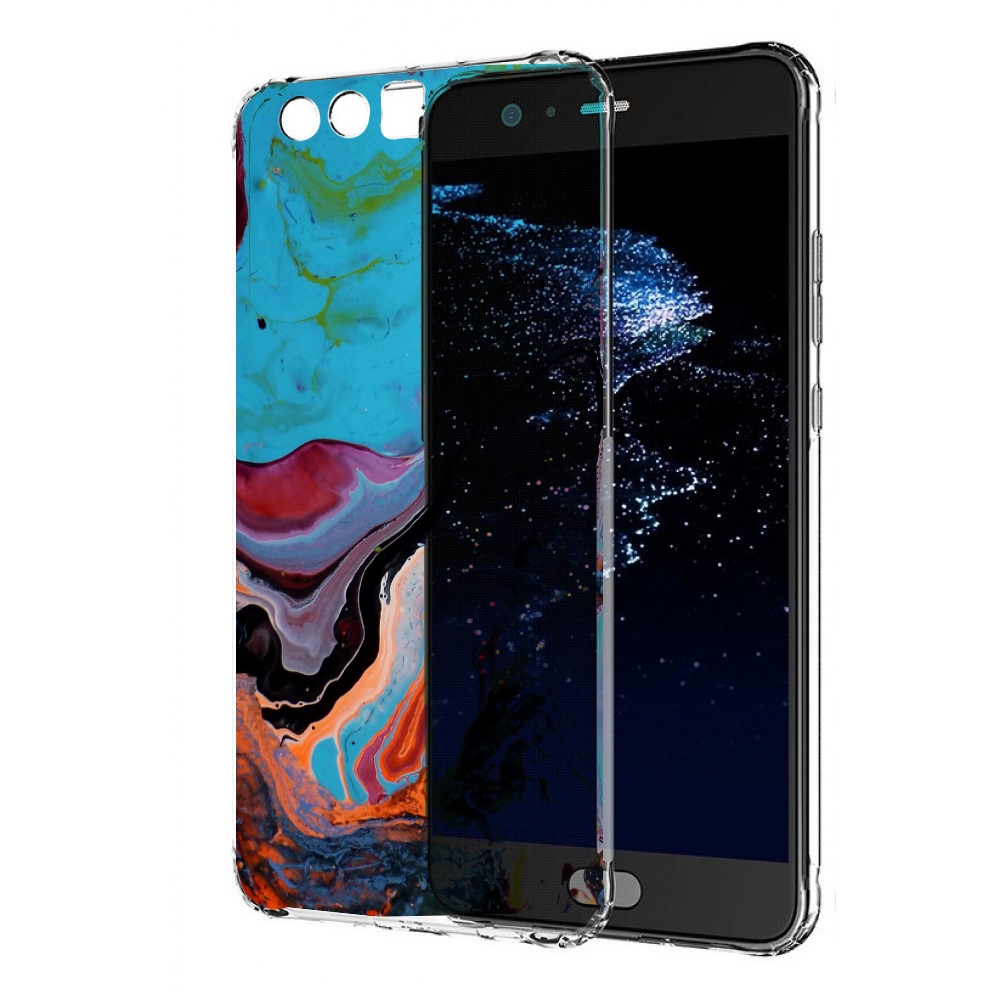 

Чехол бампер MyPads смешанные краски для Huawei P10 Plus противо, Прозрачный, Tocco