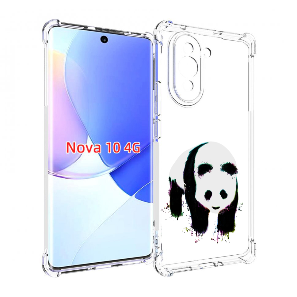 Чехол MyPads панда в акварели для Huawei Nova 10