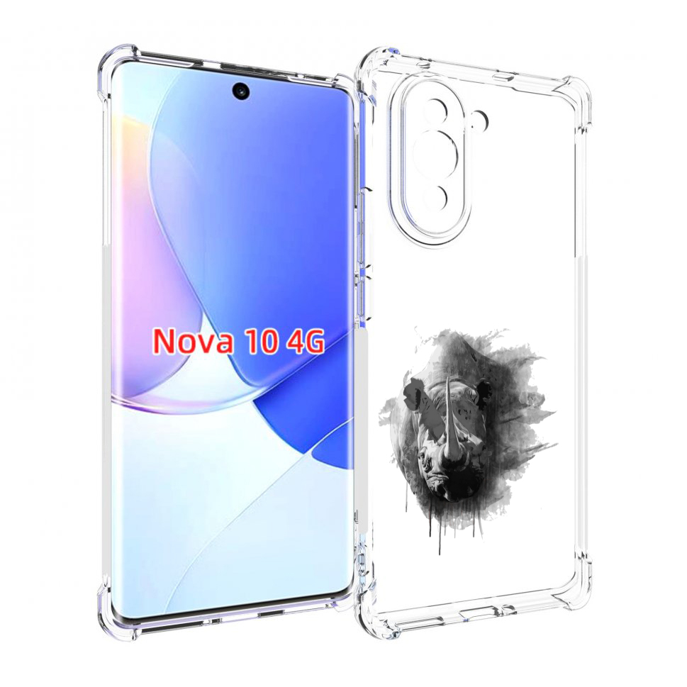 

Чехол MyPads носорог для Huawei Nova 10, Прозрачный, Tocco